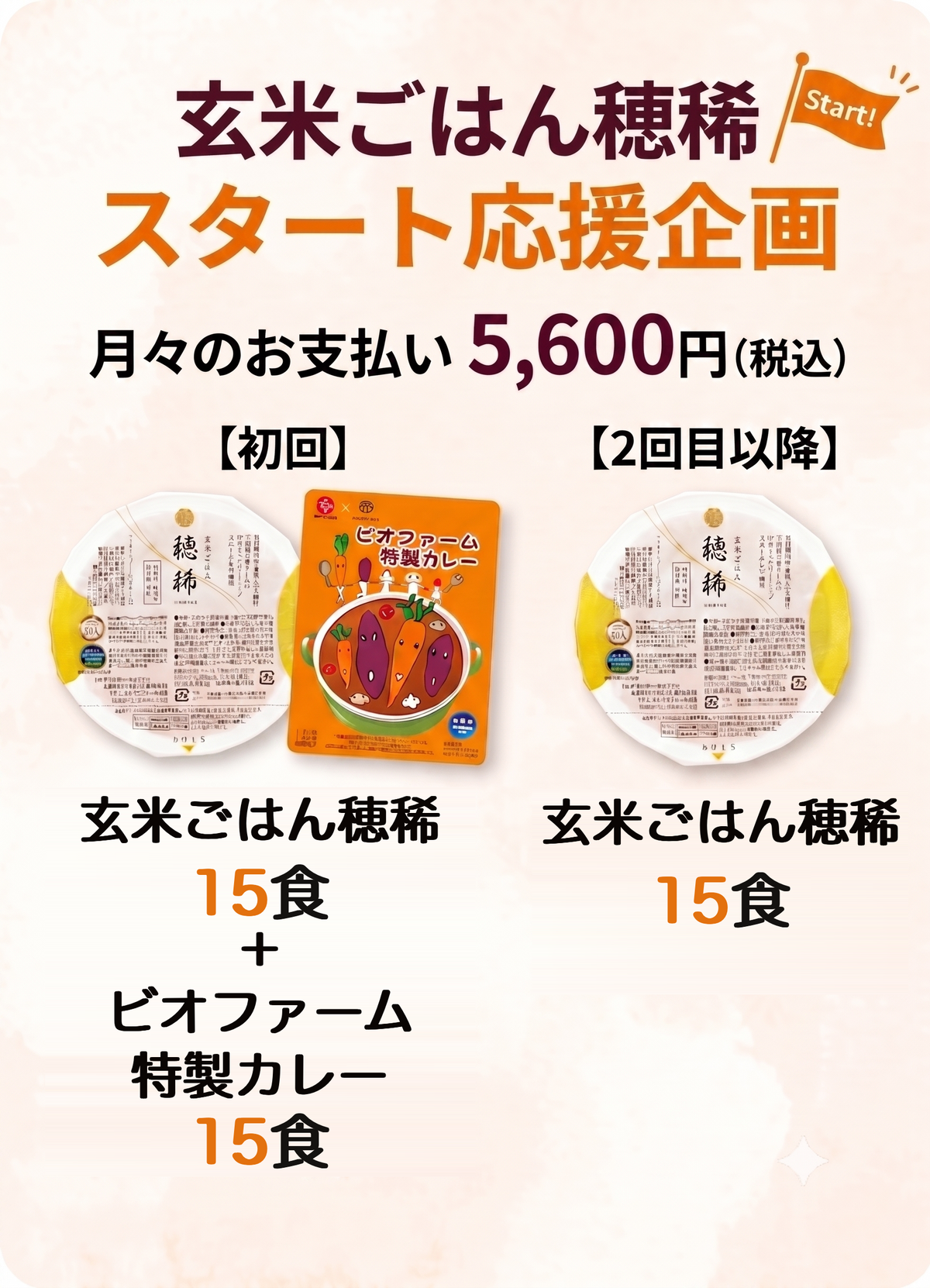 玄米ごはん穂稀 スタート応援企画（anan掲載記念特別セット）